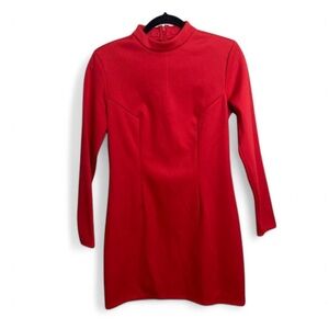 Nicki Minaj Red Long Sleeve Dress Medium